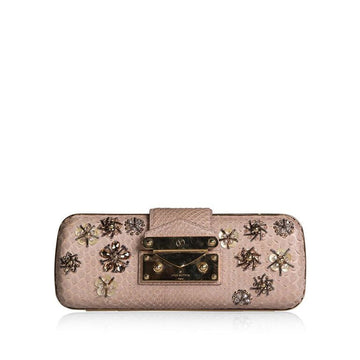 Minaudiere Python Clutch