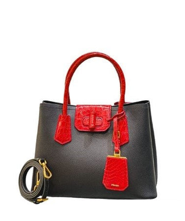Prada Bicolor Galleria Tote Bag