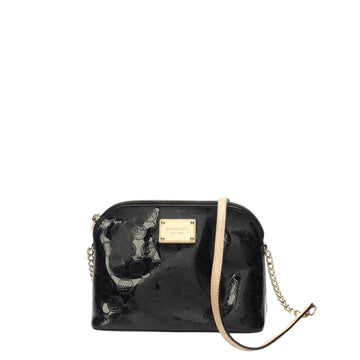Michael Kors Harrods Logo Canvas Dome Crossbody Bag