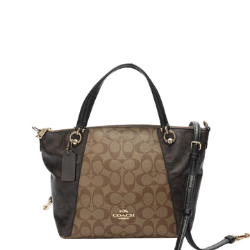 Coach Kacey Signature Canvas Convertible Satchel