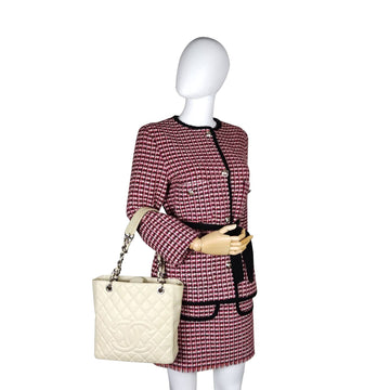Chanel PST beige Leather Silver