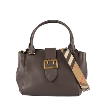 Burberry Buckle Leather Tote