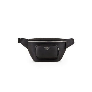 Asv Regenerated Saffiano Leather Belt Bag With Eagle Plate