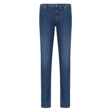 J06 Worn-Effect Wash, Slim-Fit, 8 Oz Denim Jeans