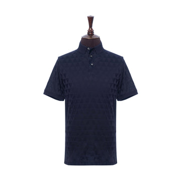 Jacquard Jersey Polo Shirt
