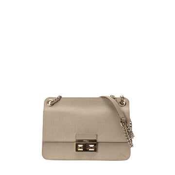 Furla Grey Venere Small Leather Crossbody Bag