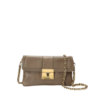 Tory Burch Beige Leather Crossbody Bag