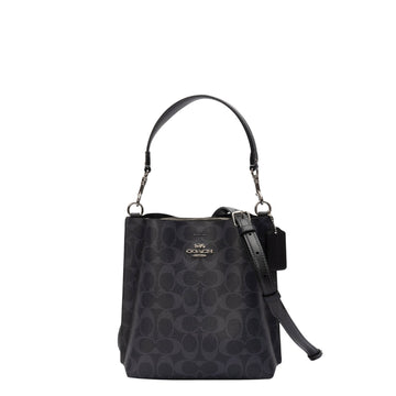 Coach Signature Coated Canvas Small Town Bucket Bag