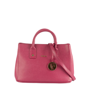 Furla Pink Leather Linda Satchel