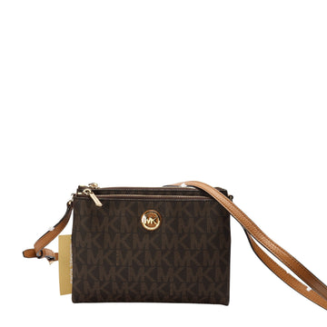 Michael Kors Brown Monogram Crossbody Bag