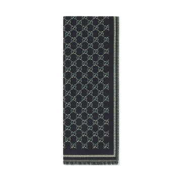 Gucci Gg Wool Jacquard Scarf