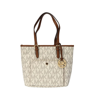 Michael Kors Jet Set White Logo Tote