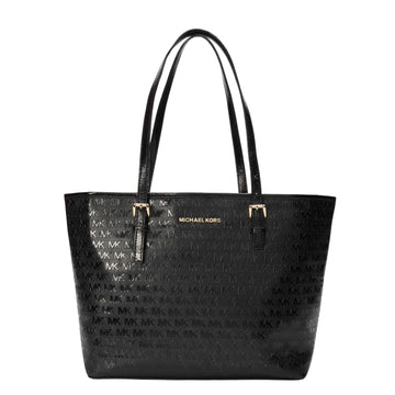 Michael Kors Jet Set Logo Black Tote