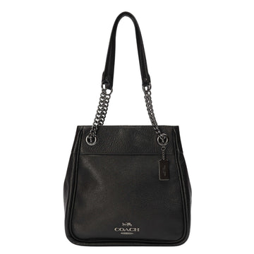 Coach Cammie Black Chain Bucket Bag