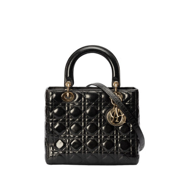 Lady Dior Bag Black  Cannage Calfskin Bag