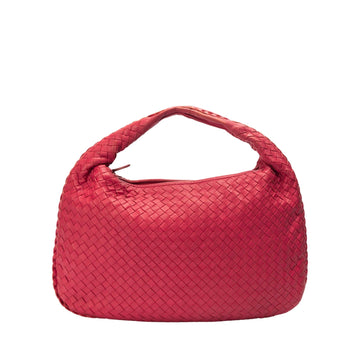 Bottega Veneta Red Intrecciato Leather Hobo Bag
