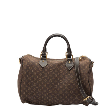 Louis Vuitton Ebene Monogram Speedy 30 Bandouliere Bag