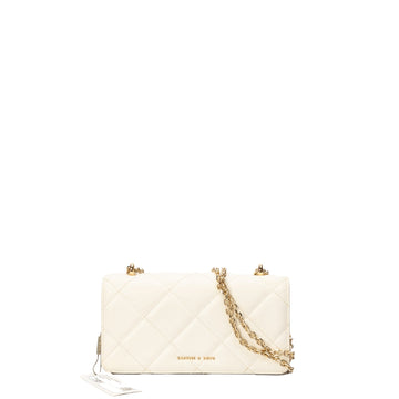 Charles & Keith Paffuto Chain Handle Quilted Shoulder Bag