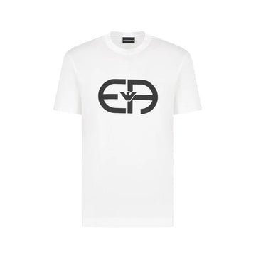 Lyocell-Blend Jersey T-Shirt With Oversized Ea Logo