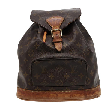 Louis Vuitton Montsouris Mm  Canvas Backpack Bag