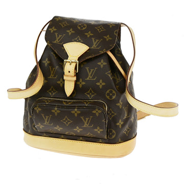Louis Vuitton Montsouris Mm  Canvas Backpack Bag