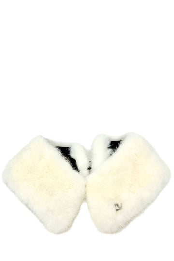 Mink Collar In Blanc