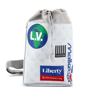 Chalk Sling Bag Limited Edition Logo Story Monogram Canvas