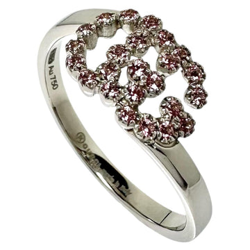 Gucci Pink Topaz Ring K18 White Gold