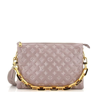 Coussin Bag Monogram Embossed Leather MM