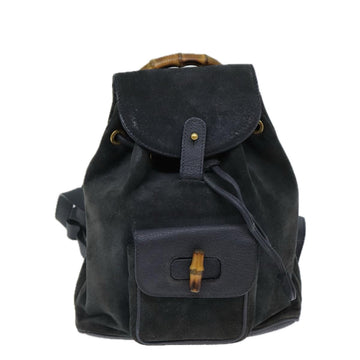 Gucci Bamboo Black Suede Backpack New 1:1 Bags