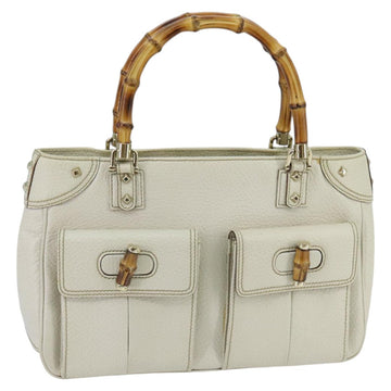 Gucci Bamboo White Leather HandNew 1:1 Bags