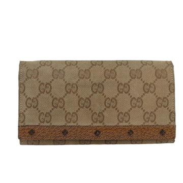 Gucci Beige Canvas Wallet