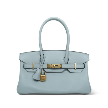 Shoulder Birkin 29 Bleu Glacier Evercolor  K Stamp