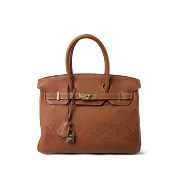Birkin 30 Gold Veau Togo  M Square Stamp