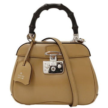 Gucci Beige Leather Handbag Shoulder Bag