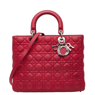 Lady Dior Bag Cannage Quilt Lambskin Large