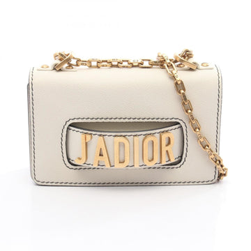 Christian Dior White Leather Shoulder Bag ()