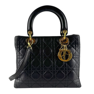 Vintage Lady Dior Bag Cannage Quilt Lambskin Medium