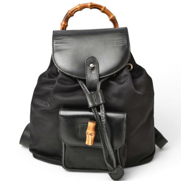 Gucci Black Leather Backpack