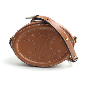 Triomphe Oval Crossbody Bag Leather