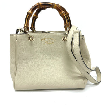 Gucci White Leather Handbag Shoulder Bag