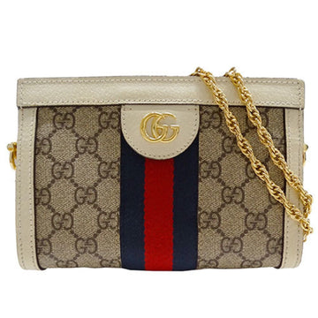 Gucci Beige Ivory Pvc Pochette Shoulder Bag