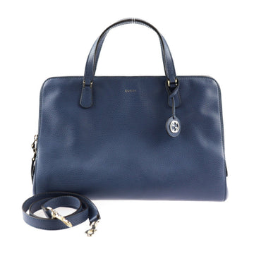 Gucci Blue Leather Handbag
