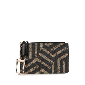 Gucci Black Khaki Pvc Leather Coin Purse/Coin Case