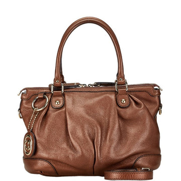 Gucci Beige Pink Canvas Leather Handbag Shoulder Bag