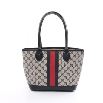 Gucci Black Multi-Color Coated Canvas Leather Tote New 1:1 Bags