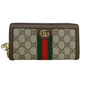 Gucci Brown Gg Supreme Long Wallet (Bi-Fold)