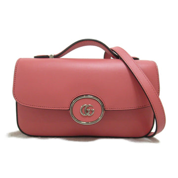 Gucci Pink Leather Shoulder Bag