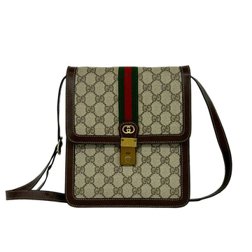 Ophidia Flap Top Handle Bag GG Coated Canvas Small