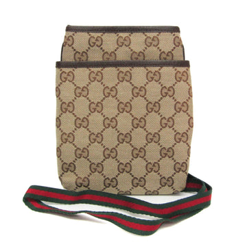 Web Strap Zip Messenger Bag GG Canvas Small